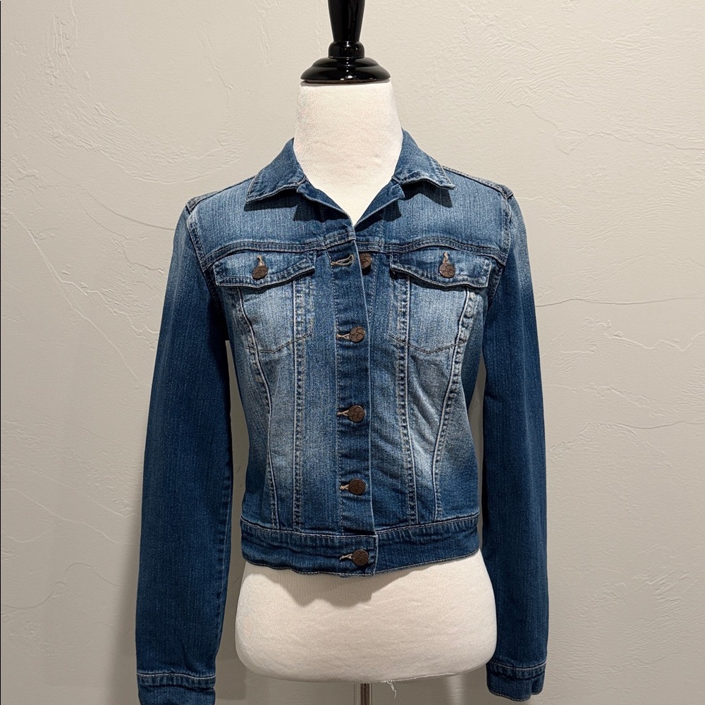 Size small, denim jacket.